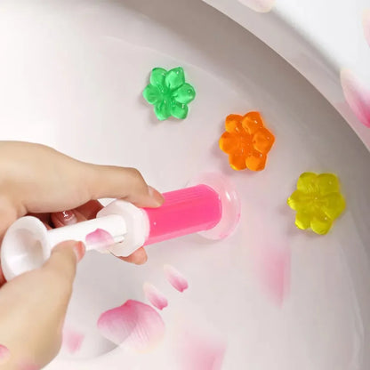 Flower Shaped Toilet Gel Fresheners