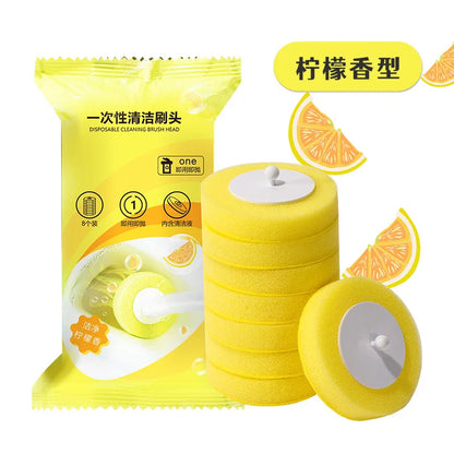 Disposable Toilet Brush Replacement Heads (3 Colors)