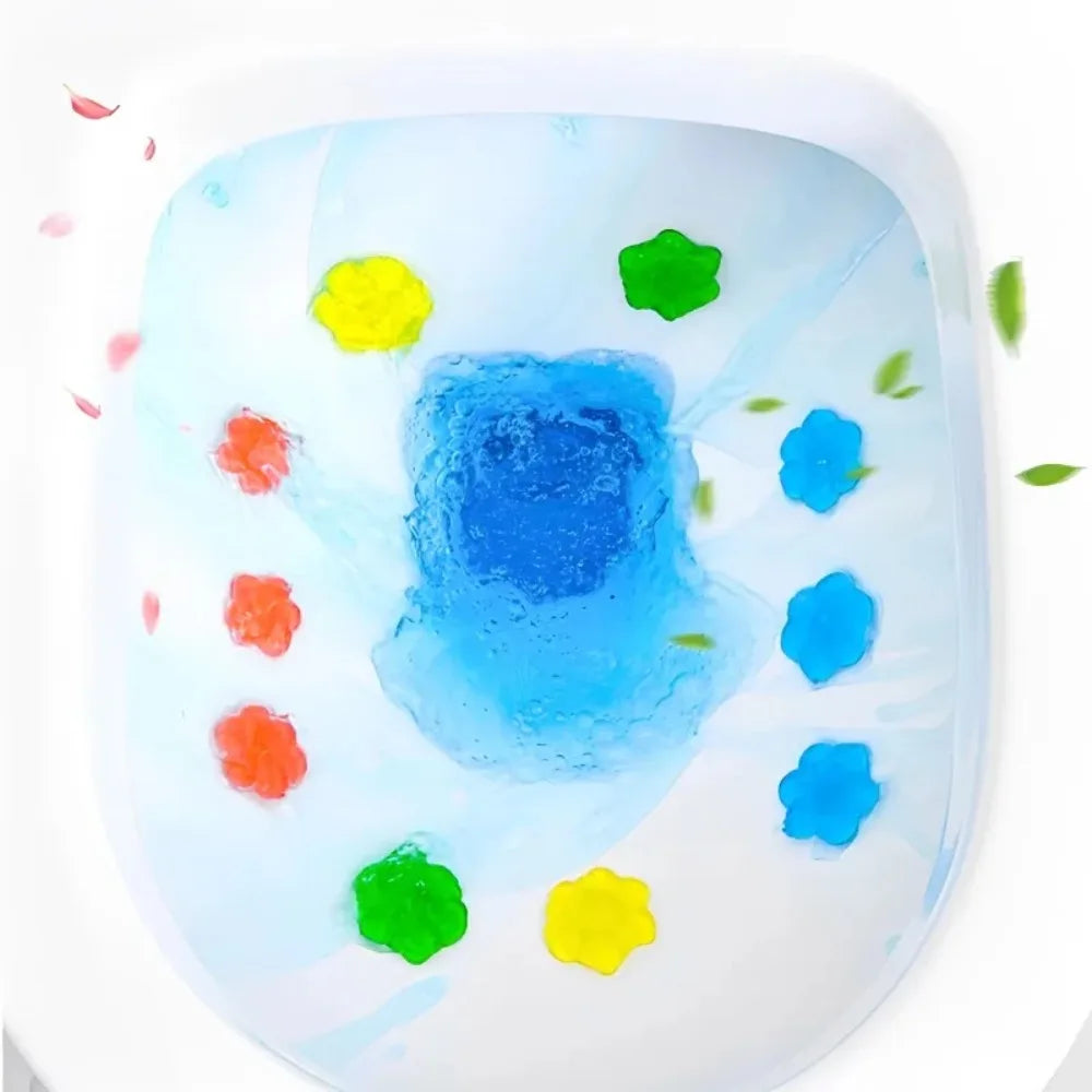 Flower Shaped Toilet Gel Fresheners