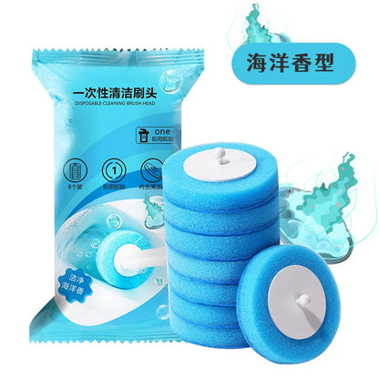 Disposable Toilet Brush Replacement Heads (3 Colors)